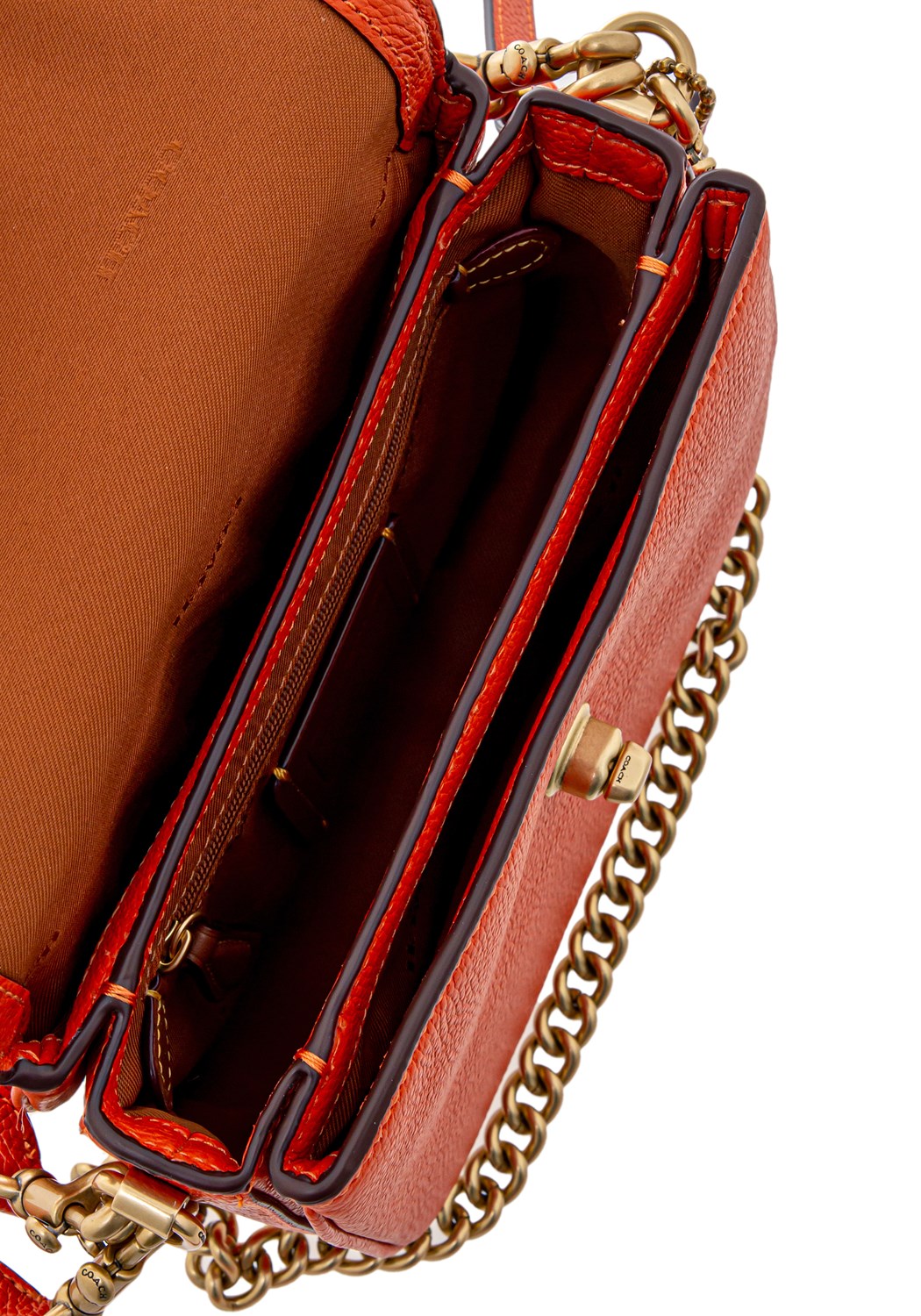 Cassie Polished Pebble Leather sun orang | Bildmaterial bereitgestellt von SHOES.PLEASE.