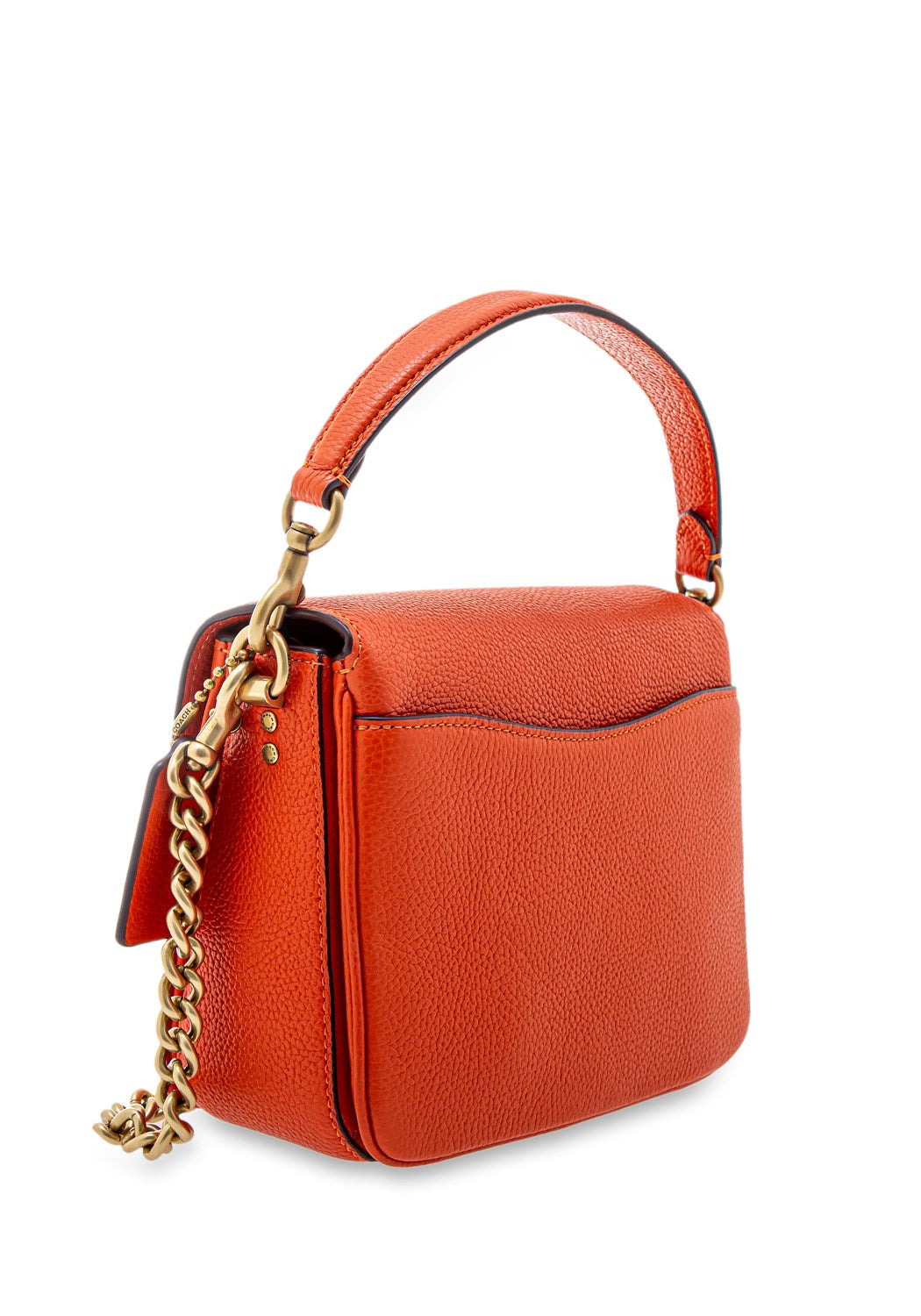 Cassie Polished Pebble Leather sun orang | Bildmaterial bereitgestellt von SHOES.PLEASE.