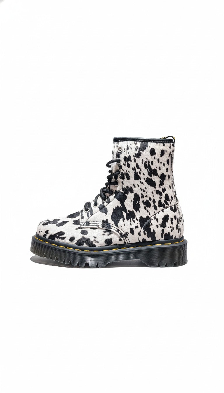 1460 Bex Print Hair On cream+black dalmatian | Bildmaterial bereitgestellt von SHOES.PLEASE.