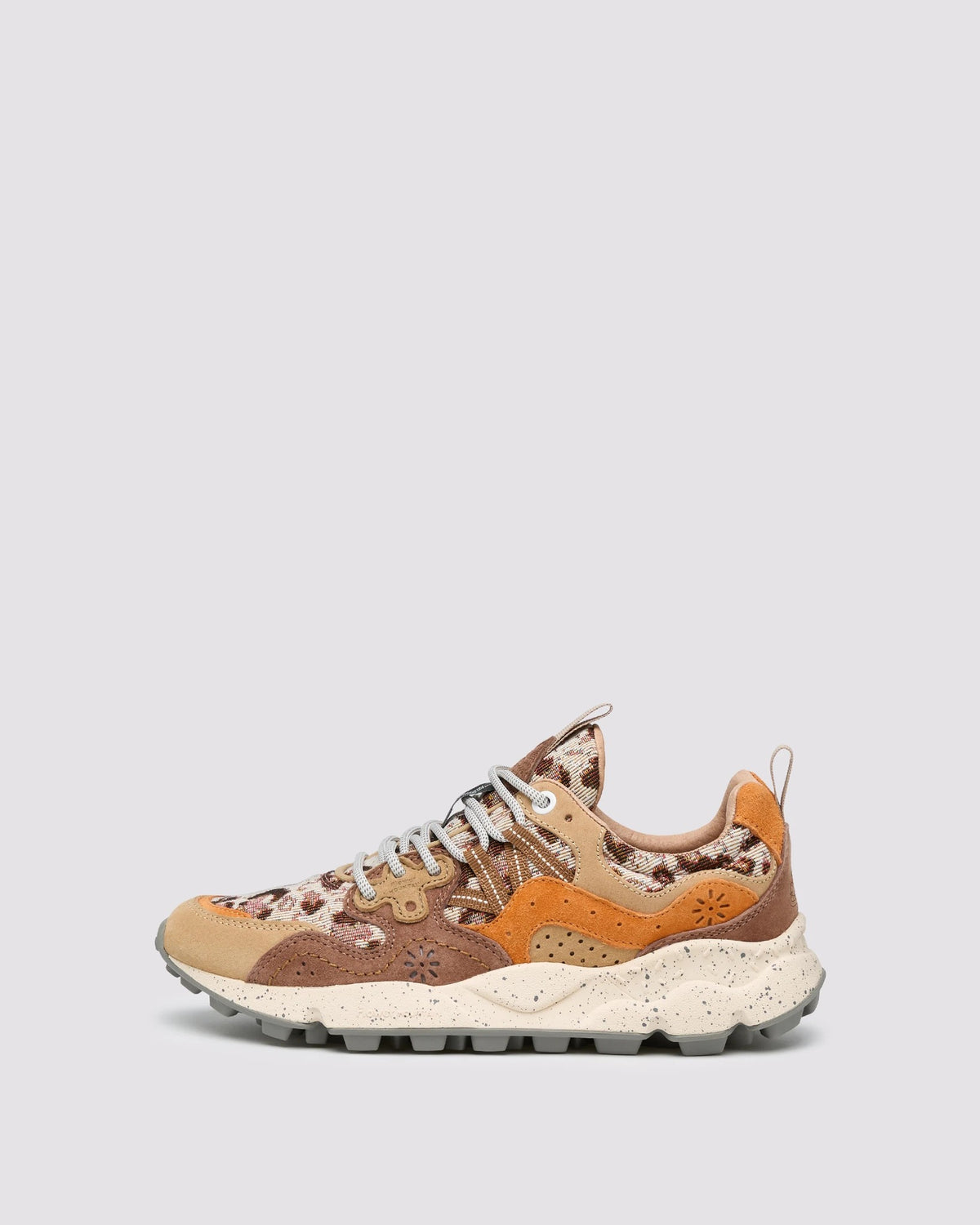 Yamano 3 Woman Suede/Fabric Checked light orange brown orange | Bildmaterial bereitgestellt von SHOES.PLEASE.