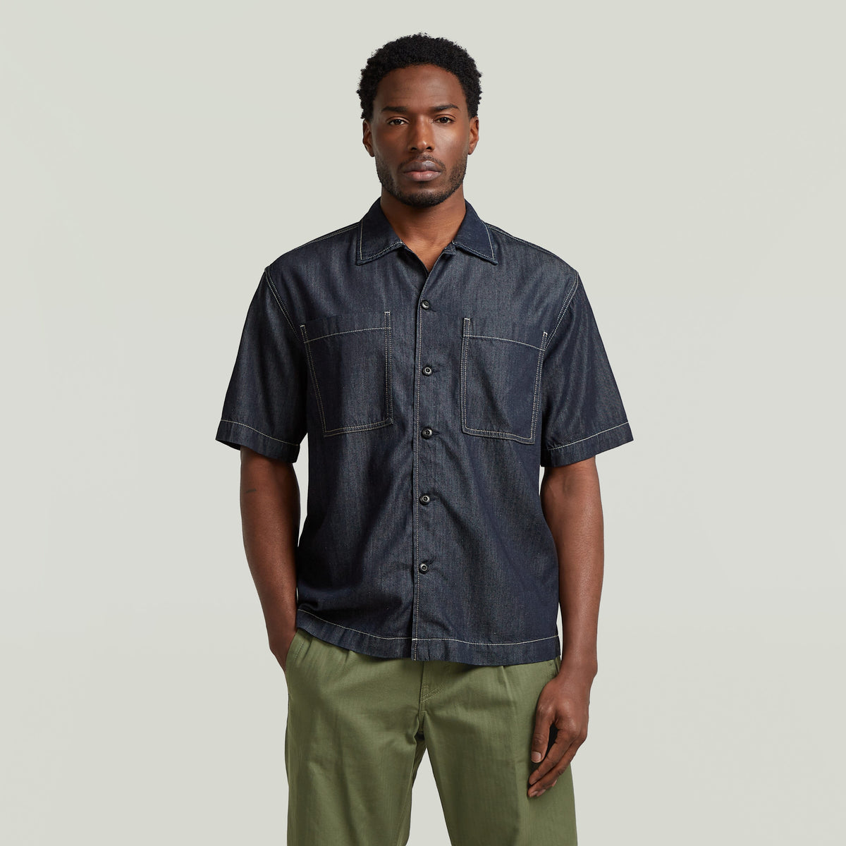 Bowling 2-pkt Regular Shirt s\s darkblue | Bildmaterial bereitgestellt von SHOES.PLEASE.