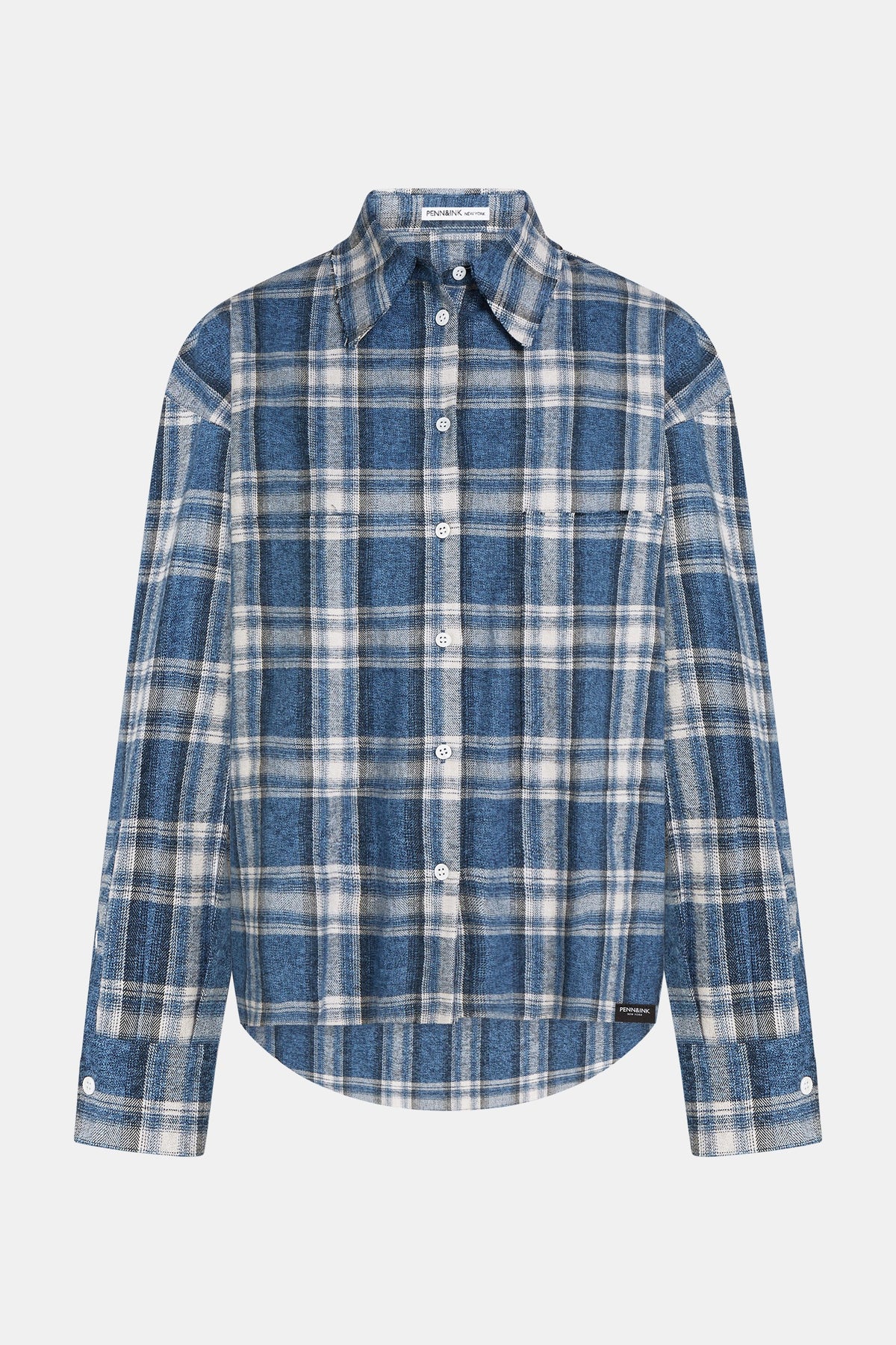 Blouse W26C421-54c blue check | Bildmaterial bereitgestellt von SHOES.PLEASE.