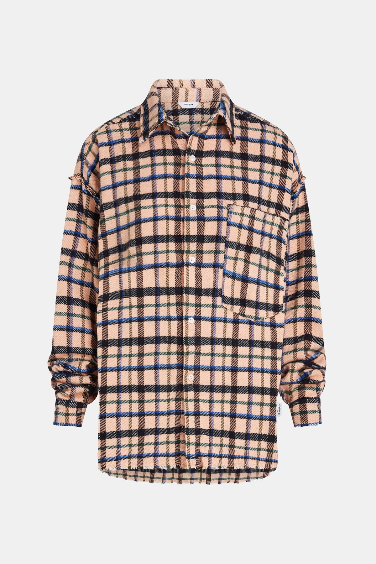 Blouse orange check | Bildmaterial bereitgestellt von SHOES.PLEASE.