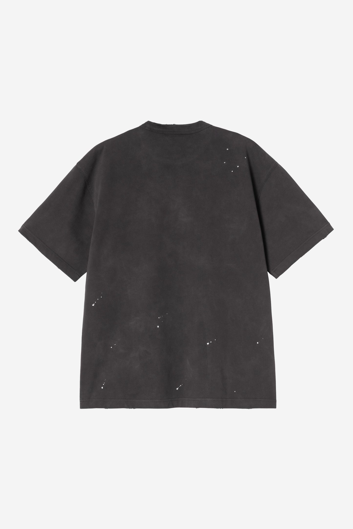 S/S Painter T-Shirt black /destroy wash, splatter | Bildmaterial bereitgestellt von SHOES.PLEASE.