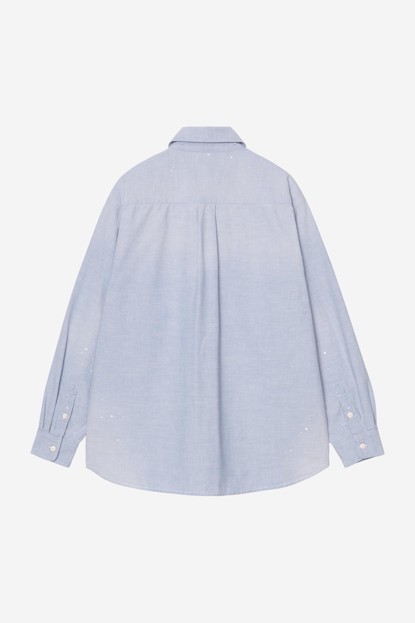 L/S Painter Shirt blue /worn used, splatter | Bildmaterial bereitgestellt von SHOES.PLEASE.