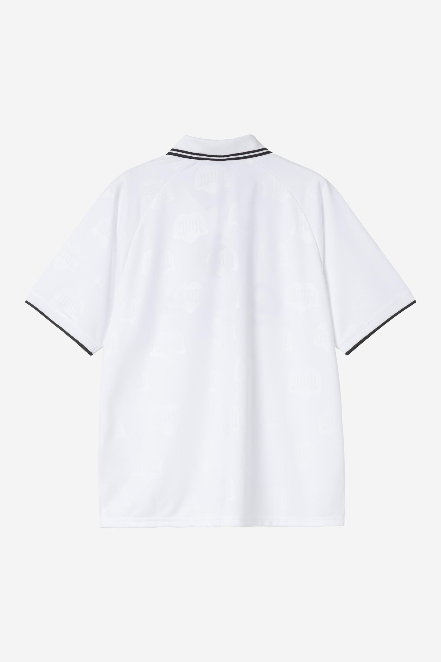 S/S Terrace Football T-Shirt heart train jacquard, white | Bildmaterial bereitgestellt von SHOES.PLEASE.