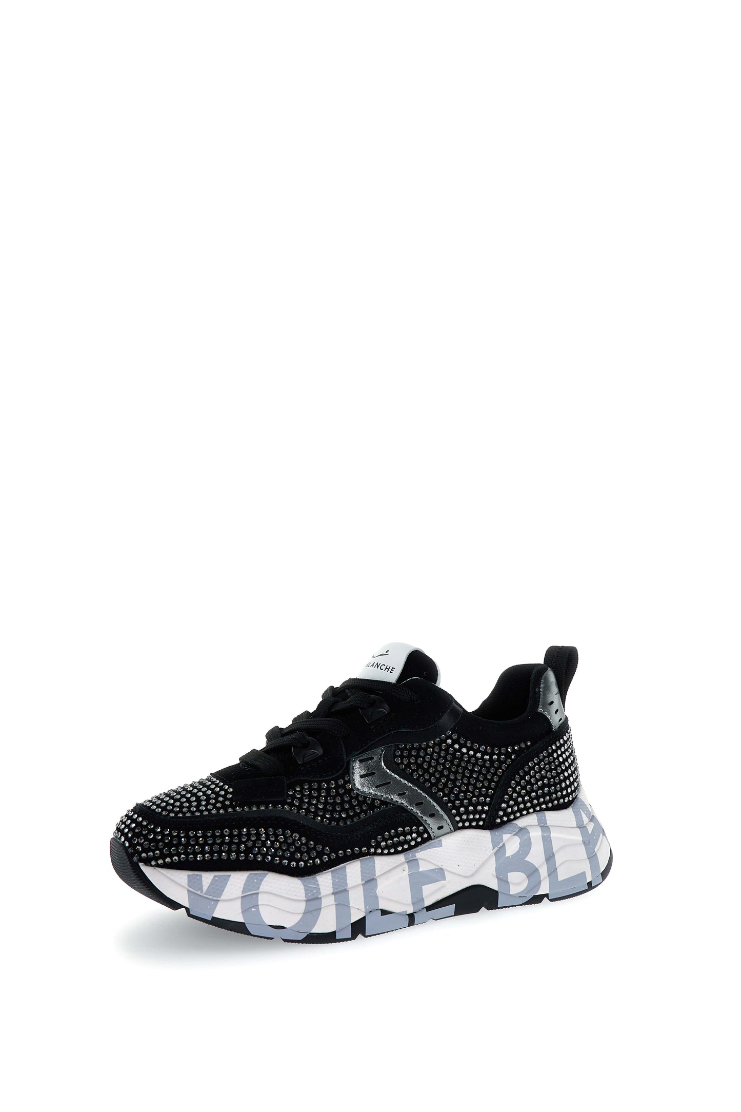 Club105. Suede/Strass black+strass | Bildmaterial bereitgestellt von SHOES.PLEASE.