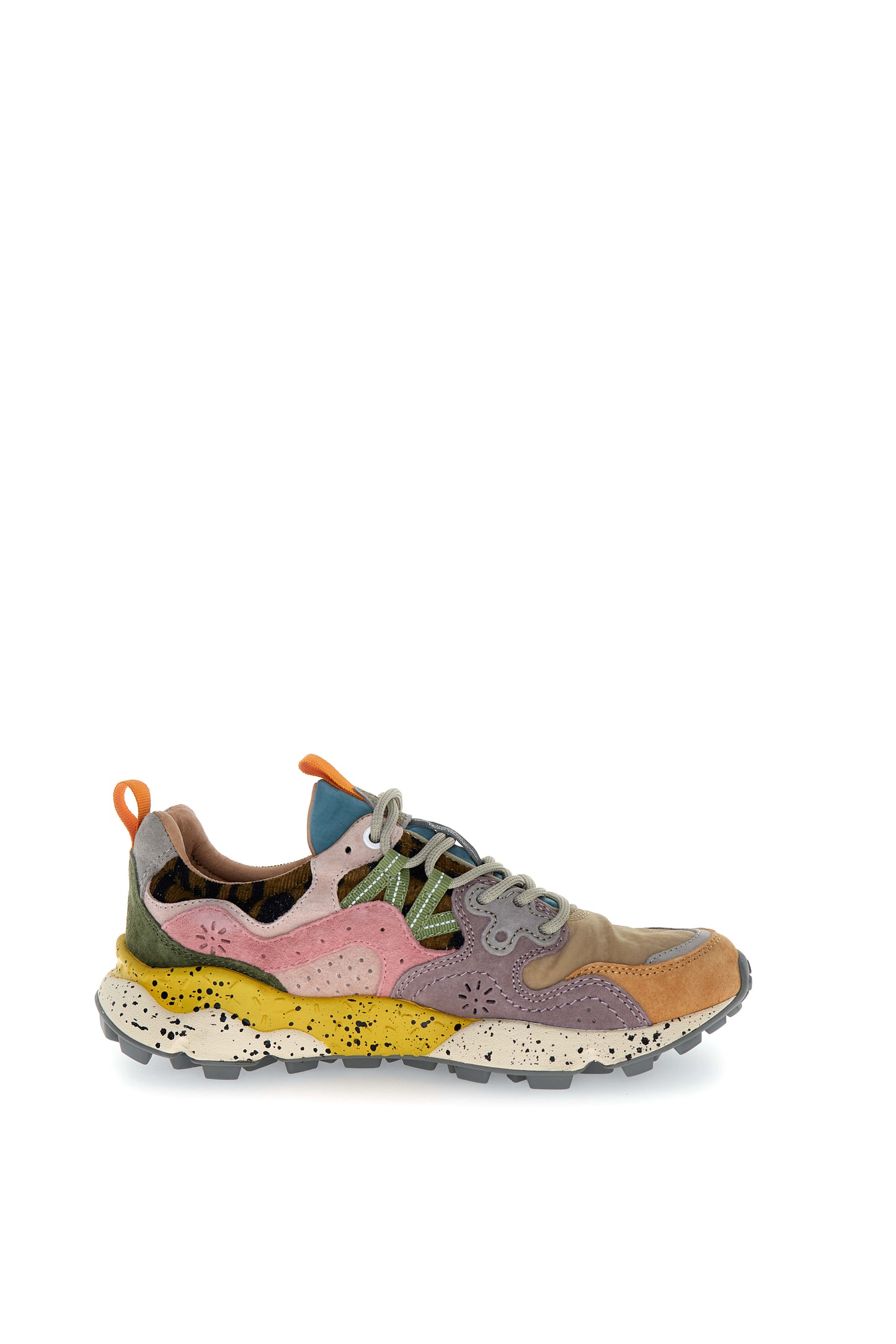 Yamano 3 Woman Suede/Nylon/Knitted Fabric Leo light mustard grey | Bildmaterial bereitgestellt von SHOES.PLEASE.