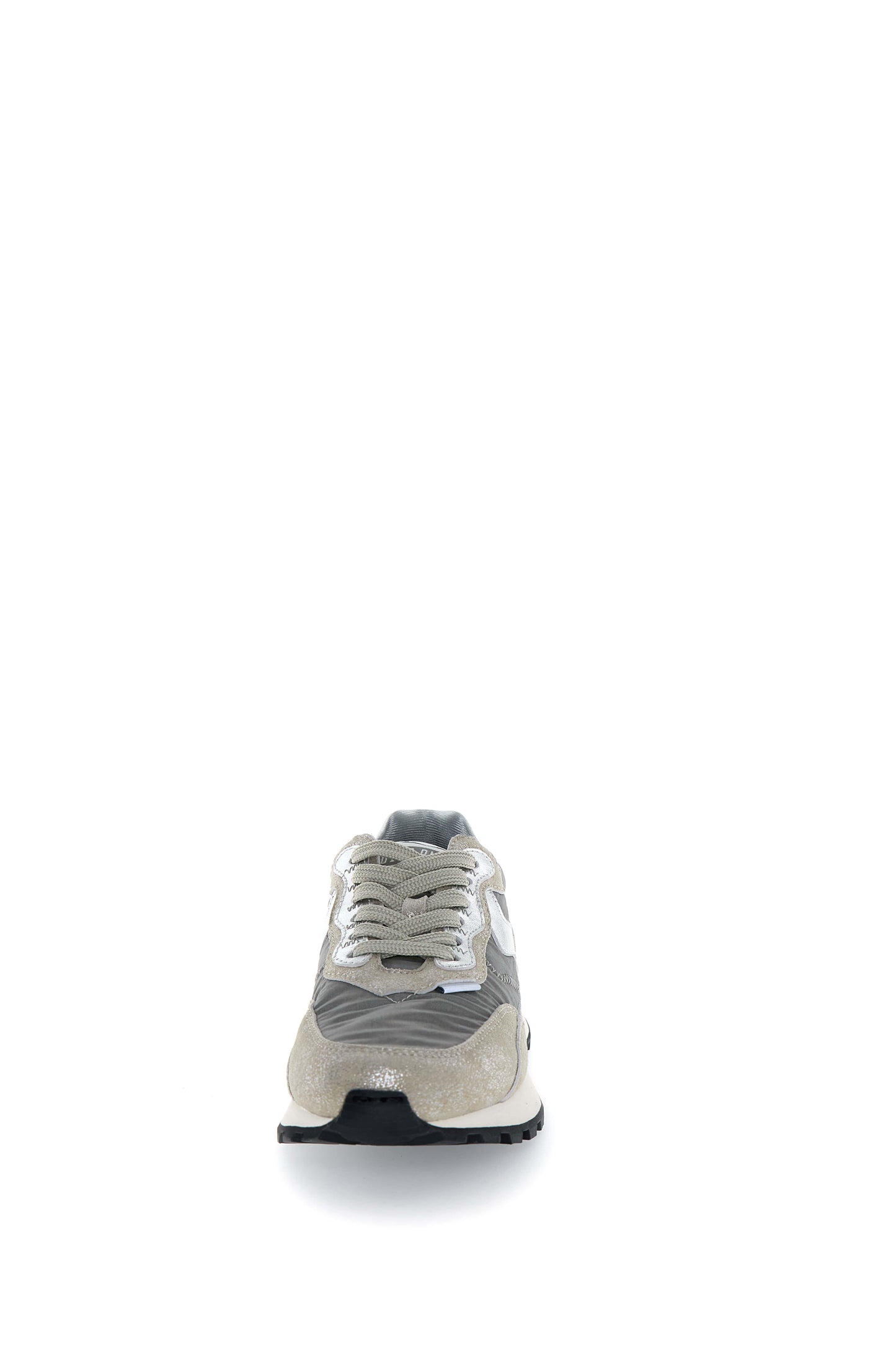 Qwark Hype Woman. Metallic Brushed Goat/Nylon silver grey | Bildmaterial bereitgestellt von SHOES.PLEASE.