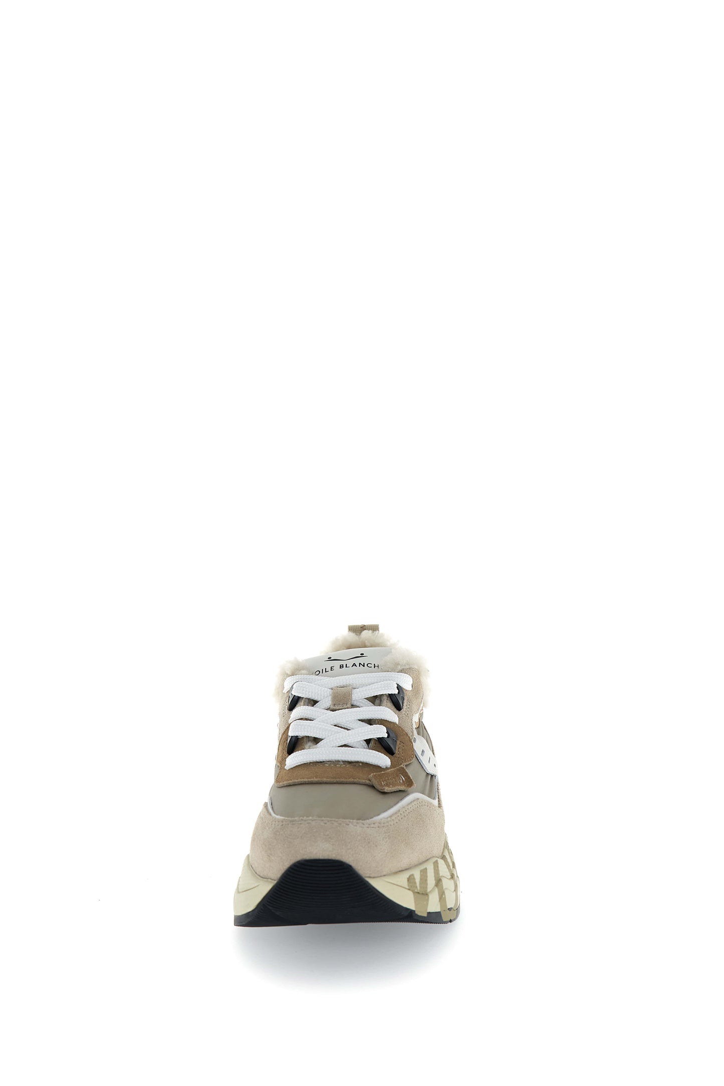 Club105 Fur. Suede/Laminated Nylon light beige platinum | Bildmaterial bereitgestellt von SHOES.PLEASE.