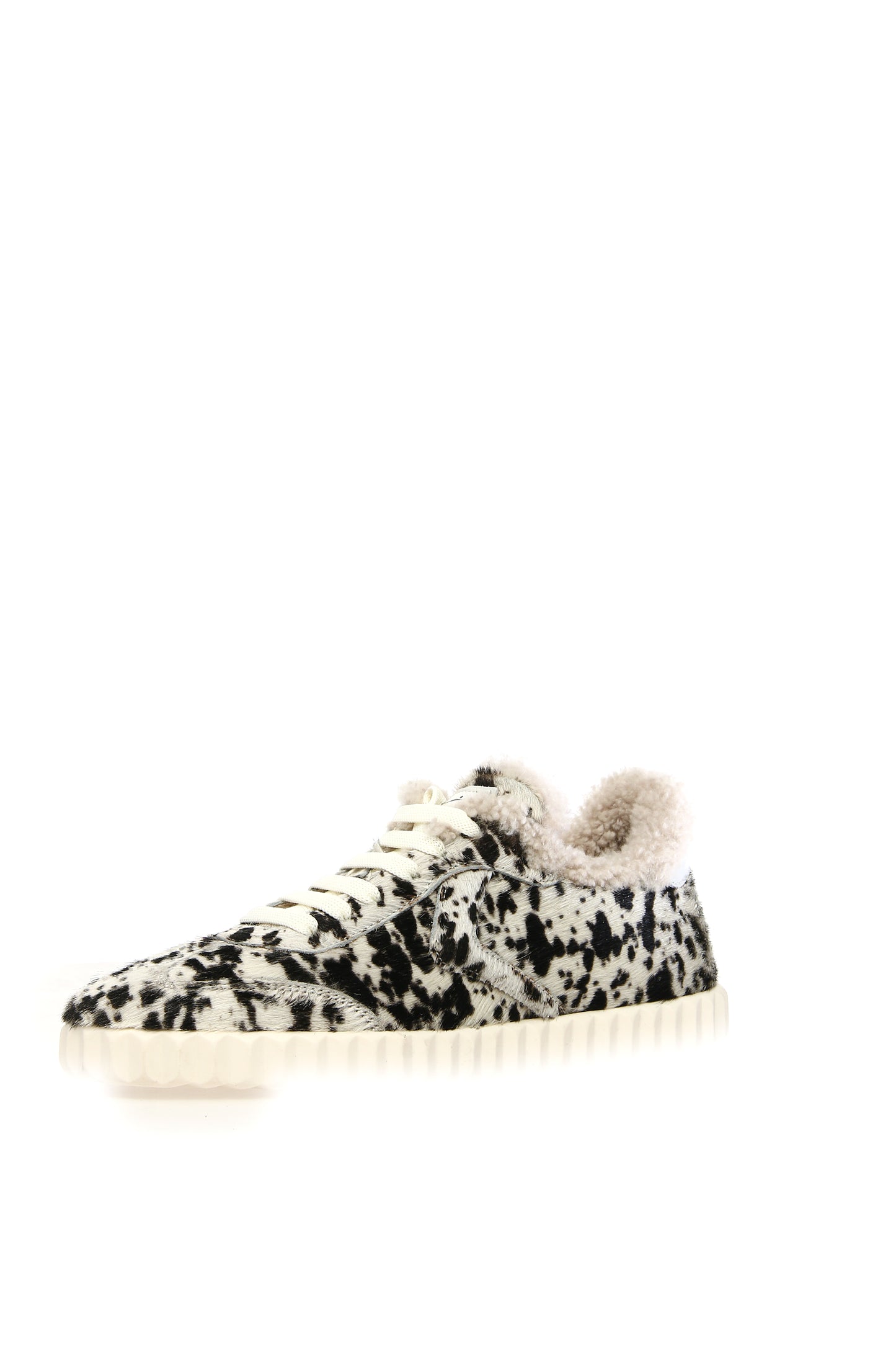 Ines Fur Horse Gazelle/Calf black white | Bildmaterial bereitgestellt von SHOES.PLEASE.