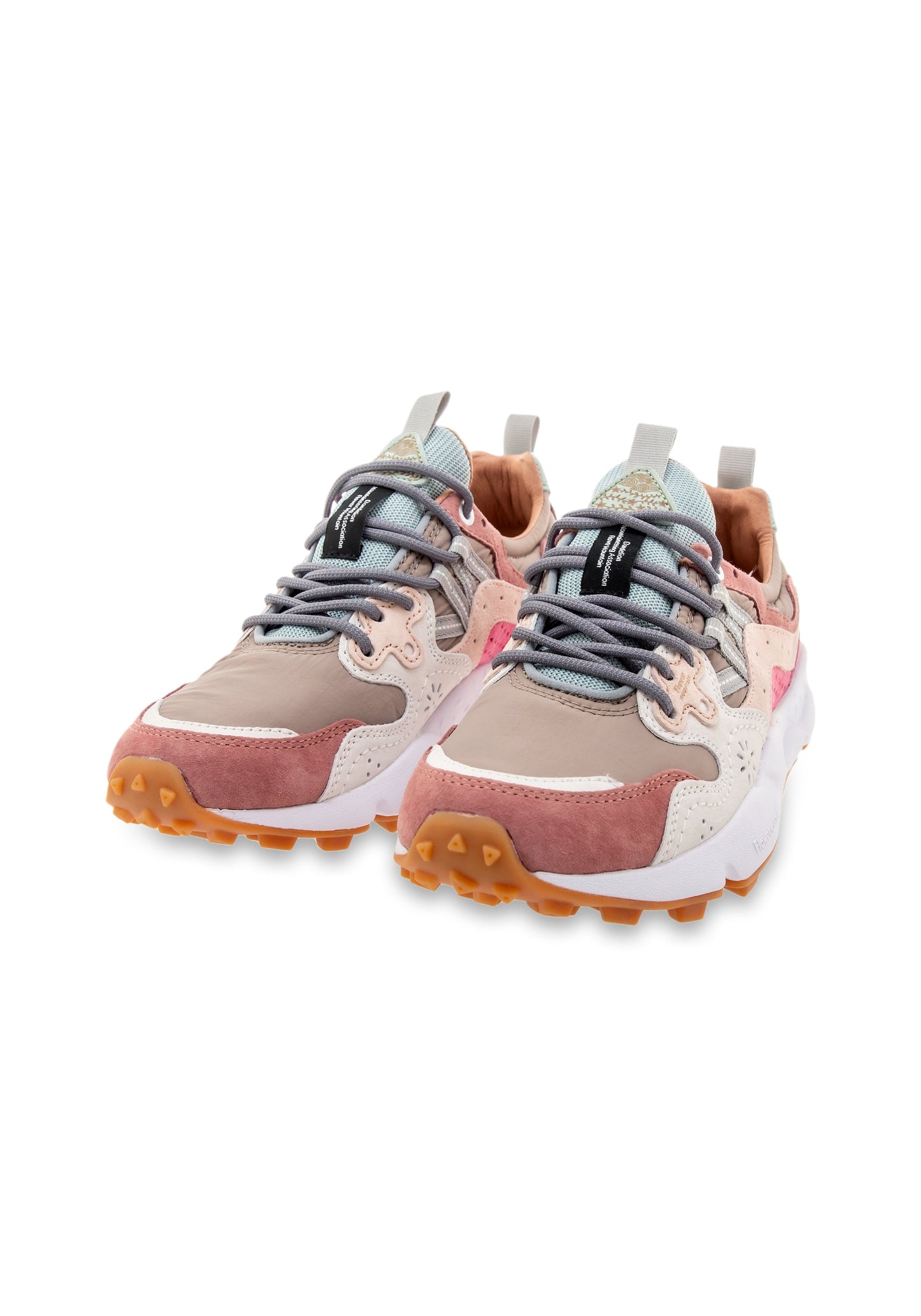 Yamano 3 W Suede/Knitted Mesh Cipria-M | Bildmaterial bereitgestellt von SHOES.PLEASE.