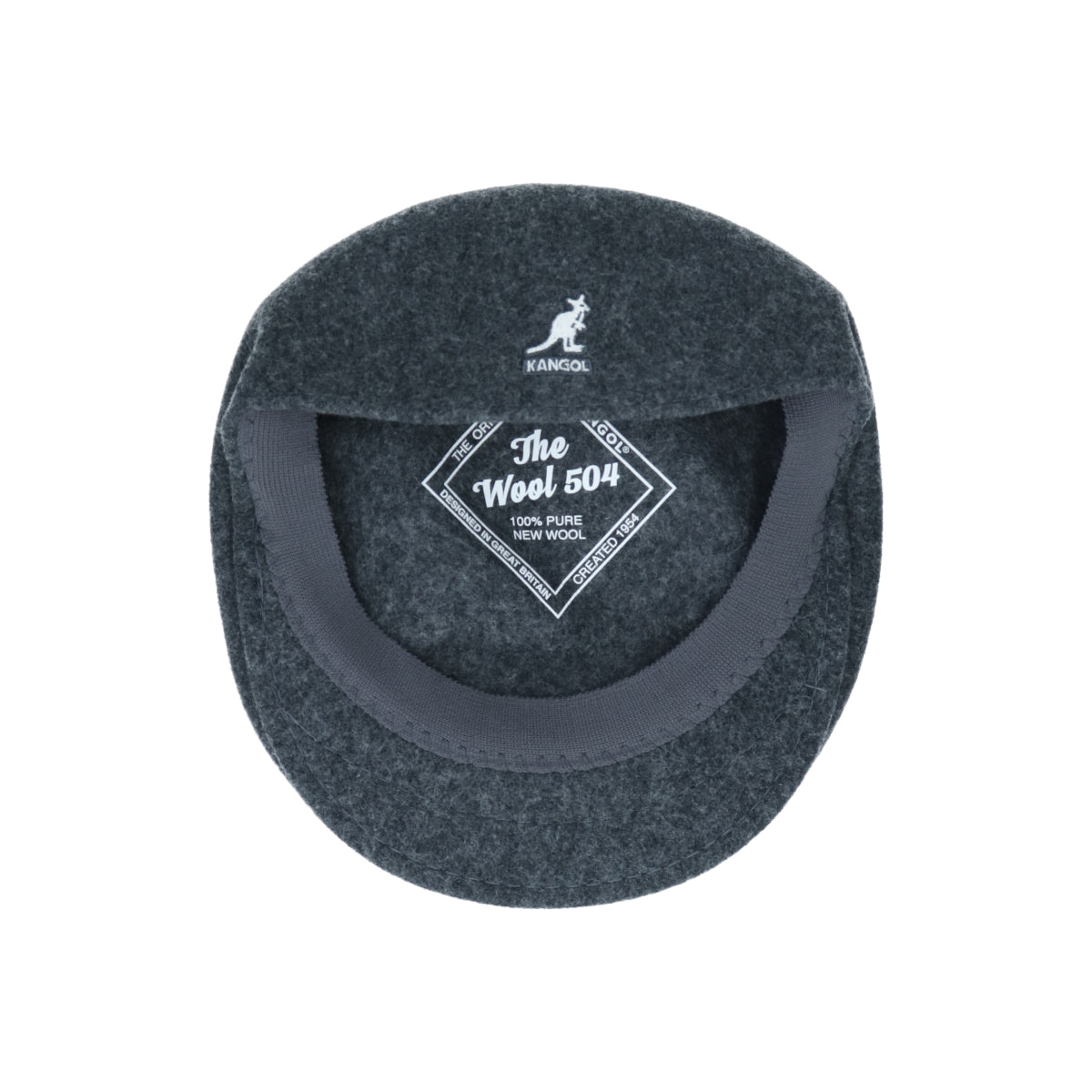 504 Kangol Cap dk flannel | Bildmaterial bereitgestellt von SHOES.PLEASE.