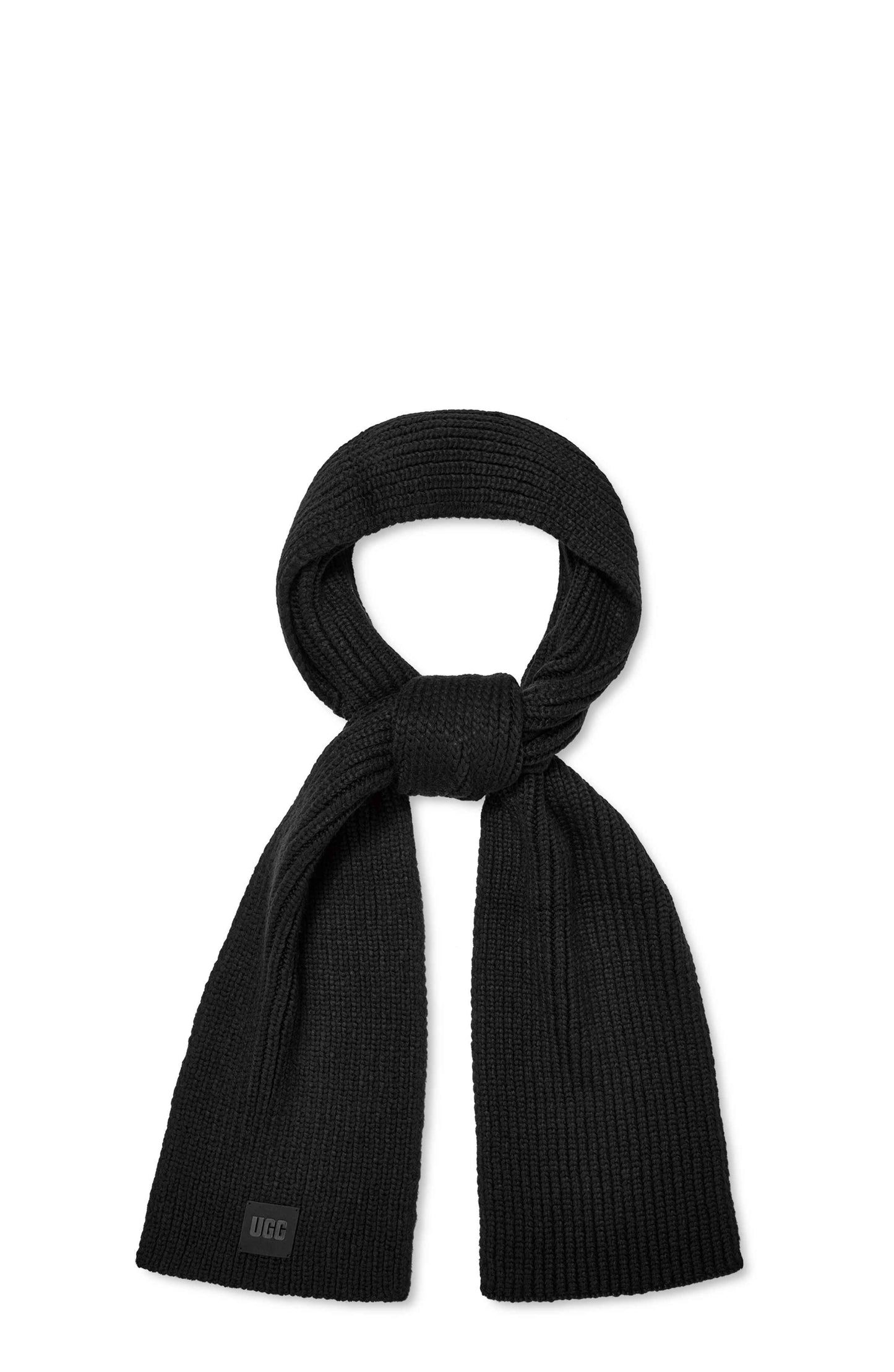 U Chunky Rib Scarf black | Bildmaterial bereitgestellt von SHOES.PLEASE.