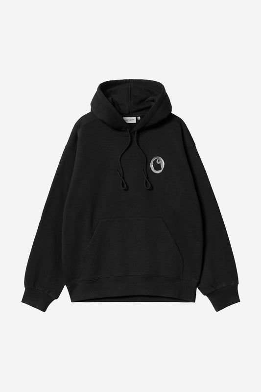 Hooded Charm Link Sweat black/silver