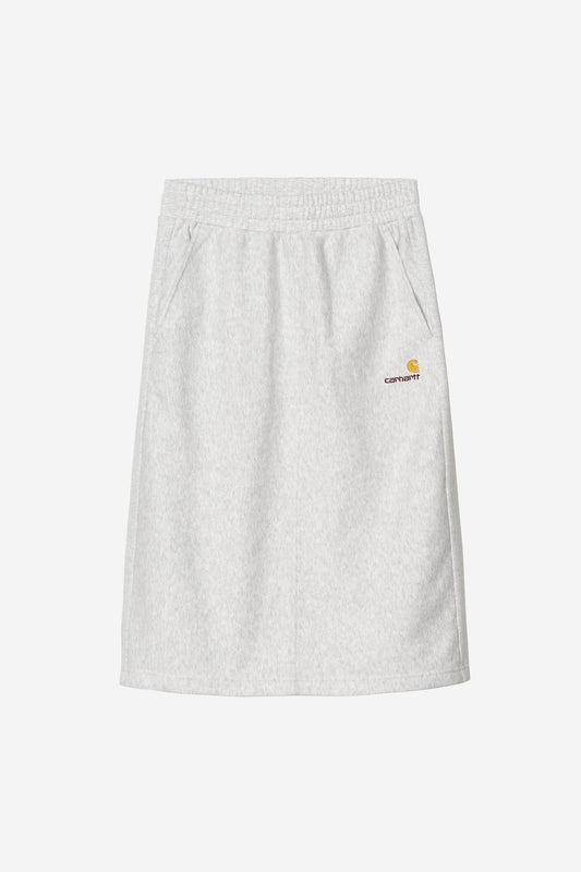 W' American Script Sweat Skirt ash heather