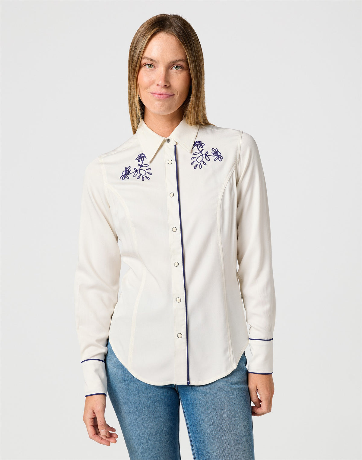 PIPED WESTERN SHIRT VINTAGE WHITE white | Bildmaterial bereitgestellt von SHOES.PLEASE.