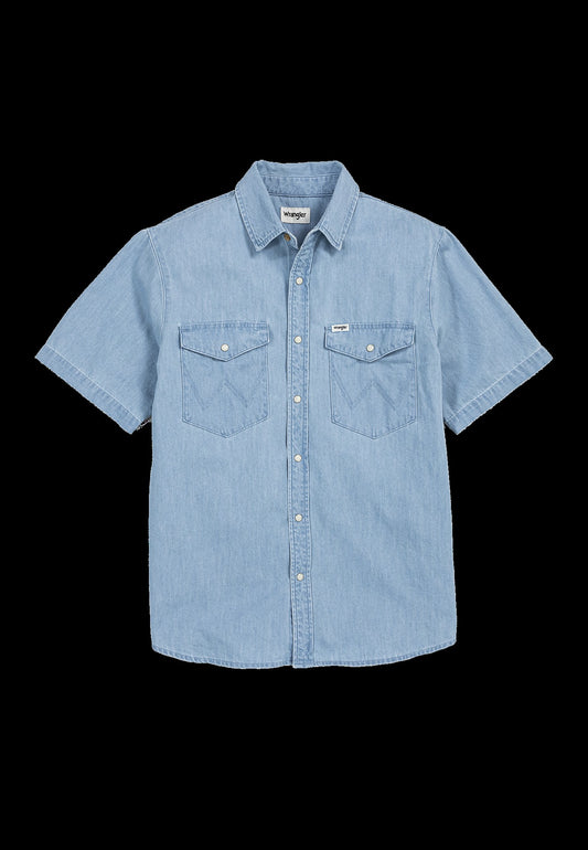 SS WESTERN SHIRT SUPERFADE denim blue