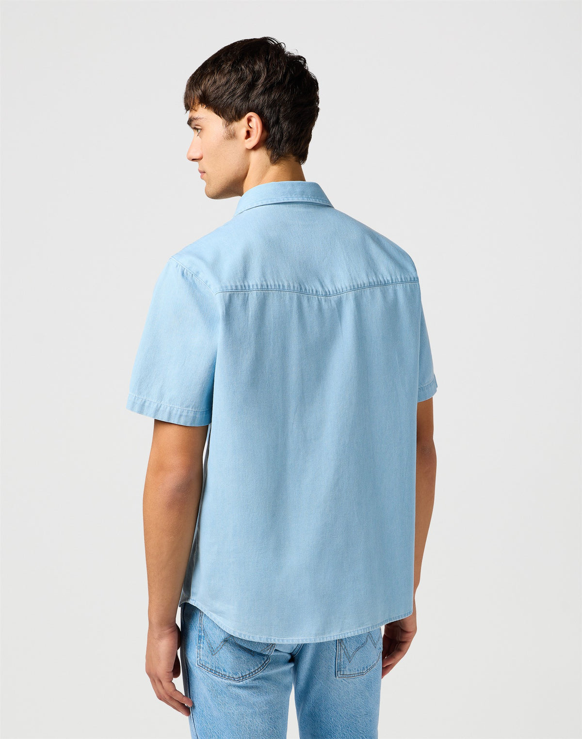 SS WESTERN SHIRT SUPERFADE denim blue | Bildmaterial bereitgestellt von SHOES.PLEASE.