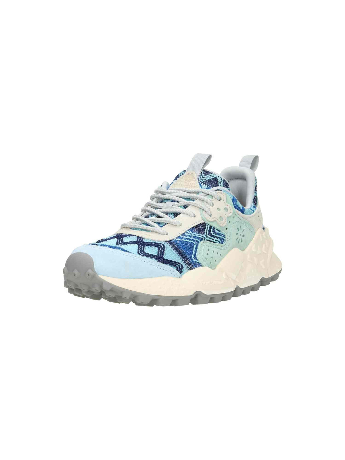 Kotetsu Woman Suede/Knitted Multi Fabric grey/light blue/cream | Bildmaterial bereitgestellt von SHOES.PLEASE.