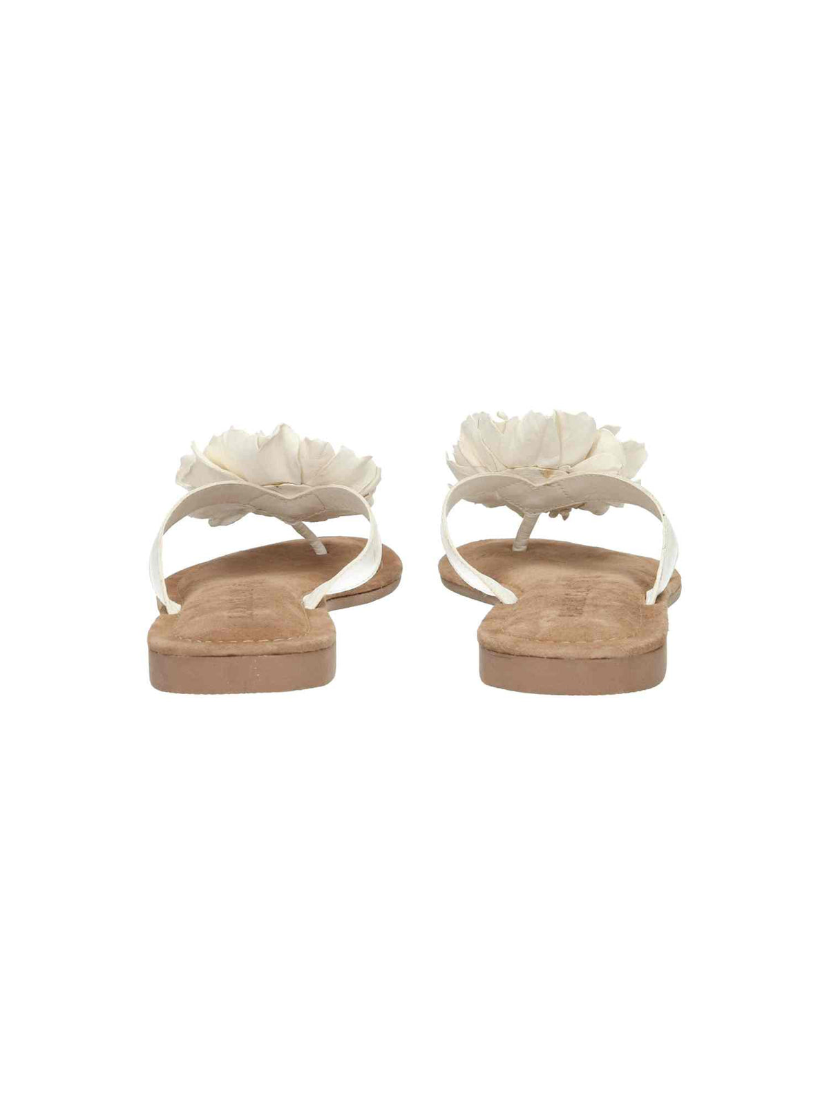 Ladies flower Slippers Uni Color offwhite | Bildmaterial bereitgestellt von SHOES.PLEASE.