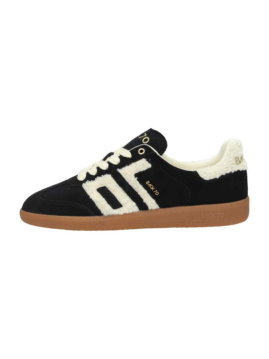 Cloud 603 fur beige suede black