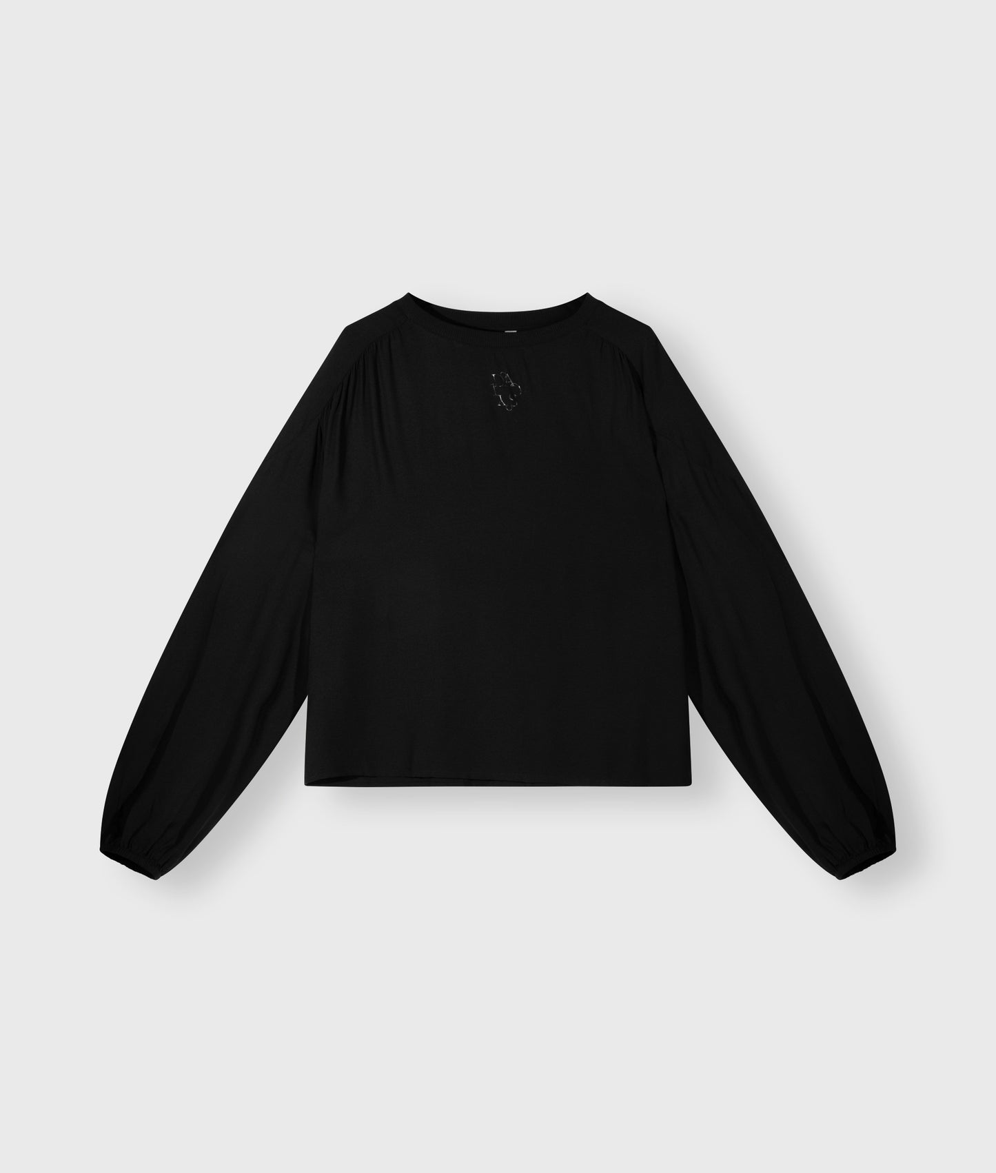 Flowy Blouse Gathering black | Bildmaterial bereitgestellt von SHOES.PLEASE.