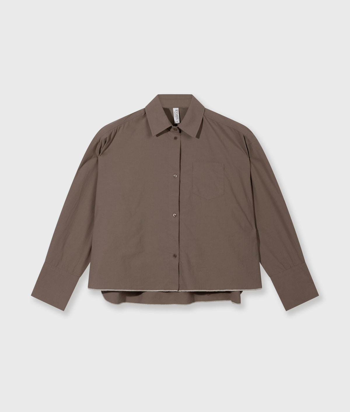 Cropped Shirt Poplin moonrock | Bildmaterial bereitgestellt von SHOES.PLEASE.