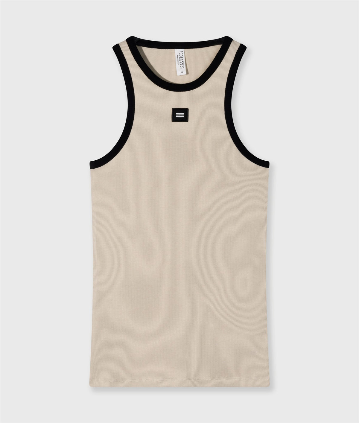 Tank Top Rib Contrast light earth | Bildmaterial bereitgestellt von SHOES.PLEASE.