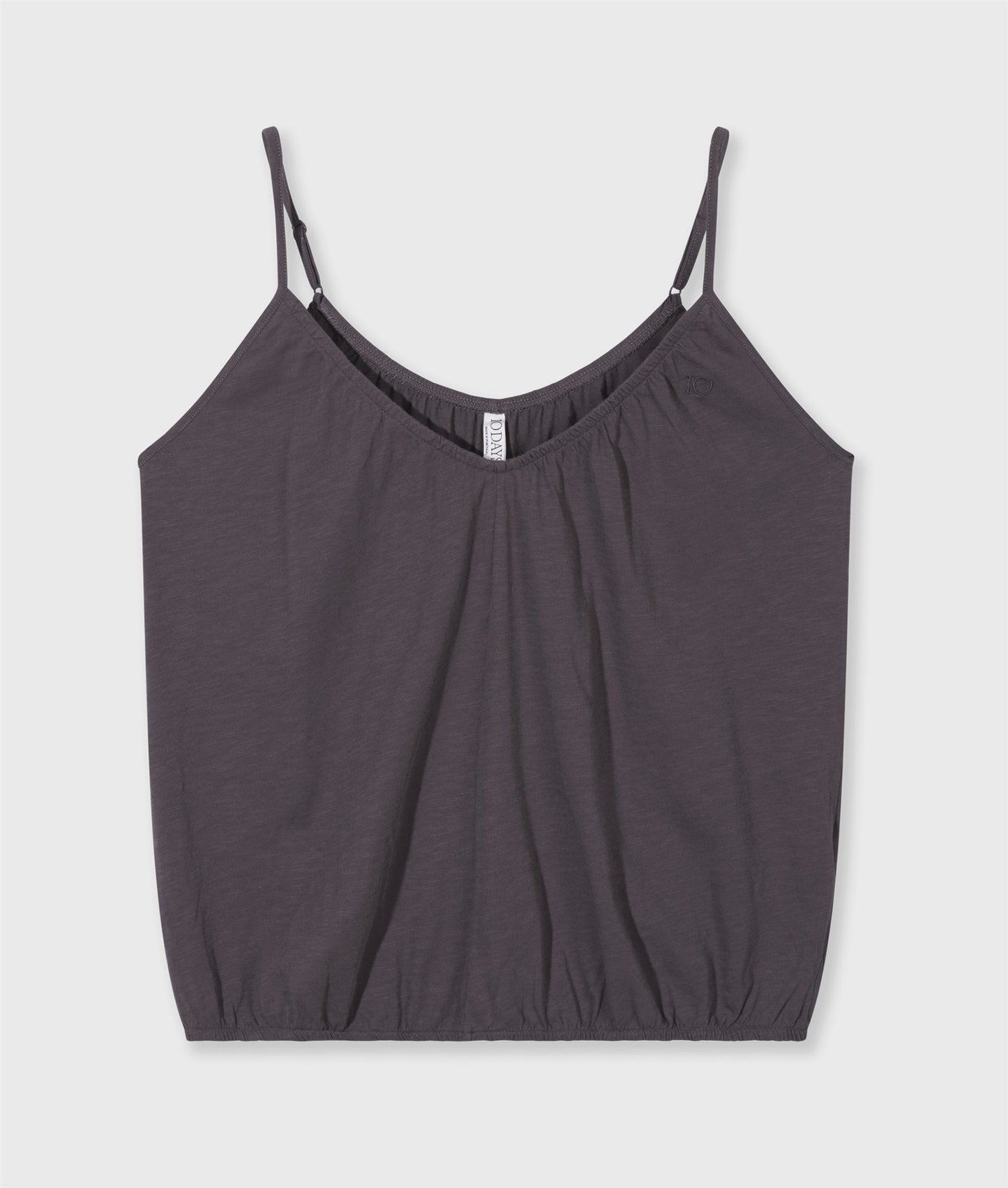 Top Gathered Neck steelblue | Bildmaterial bereitgestellt von SHOES.PLEASE.