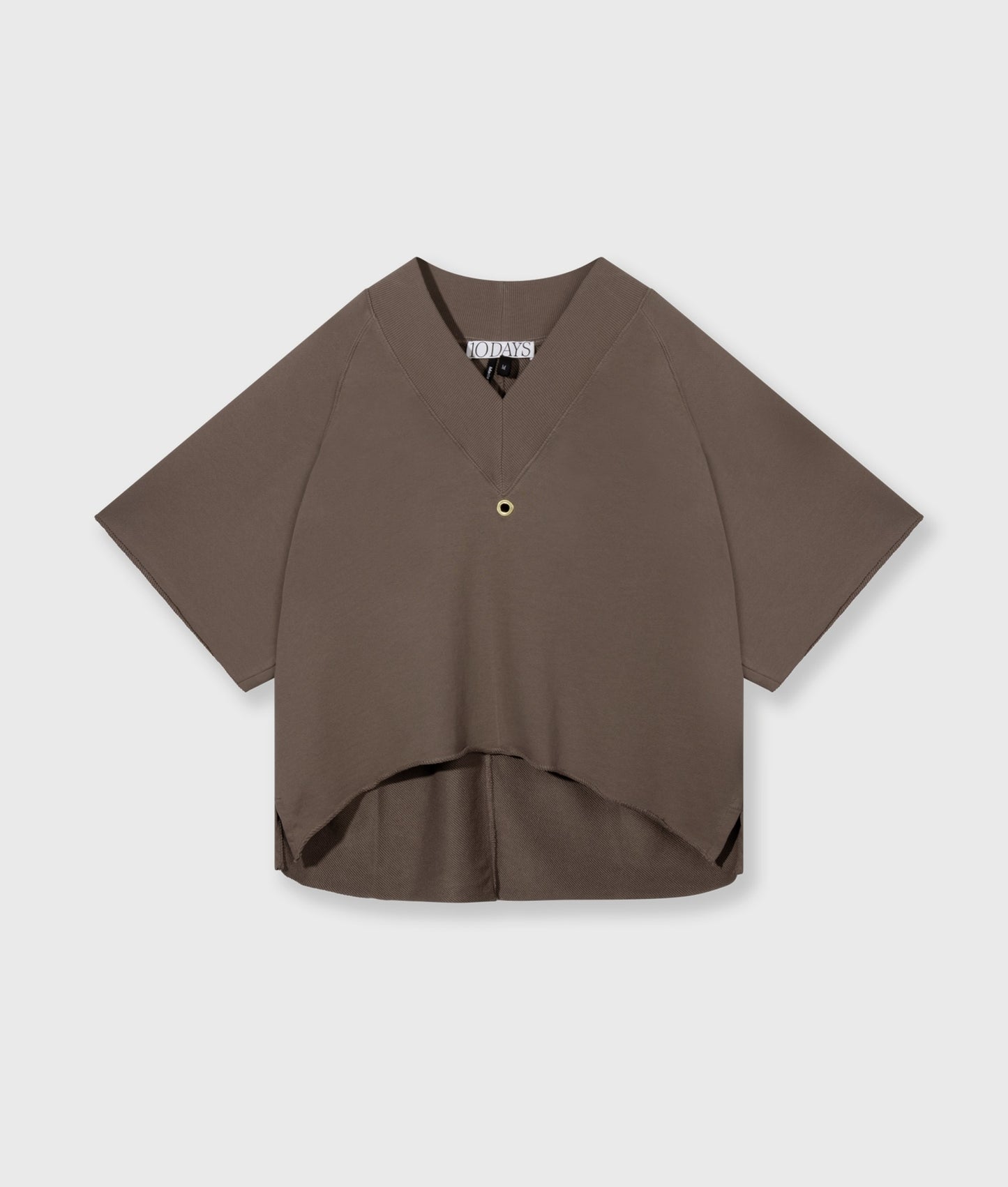 Short Sleeve Sweater V-Neck moonrock | Bildmaterial bereitgestellt von SHOES.PLEASE.