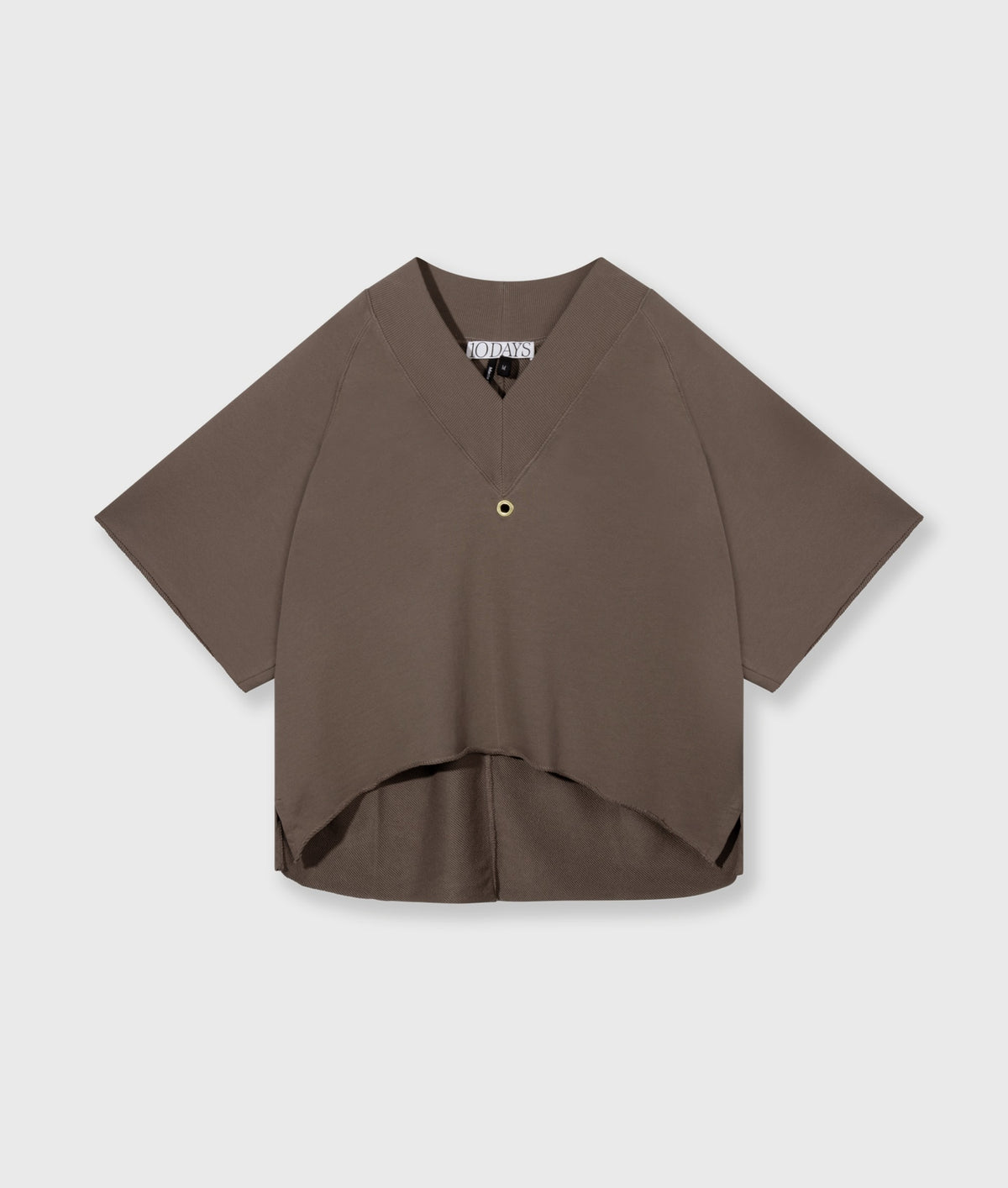 Short Sleeve Sweater V-Neck moonrock | Bildmaterial bereitgestellt von SHOES.PLEASE.