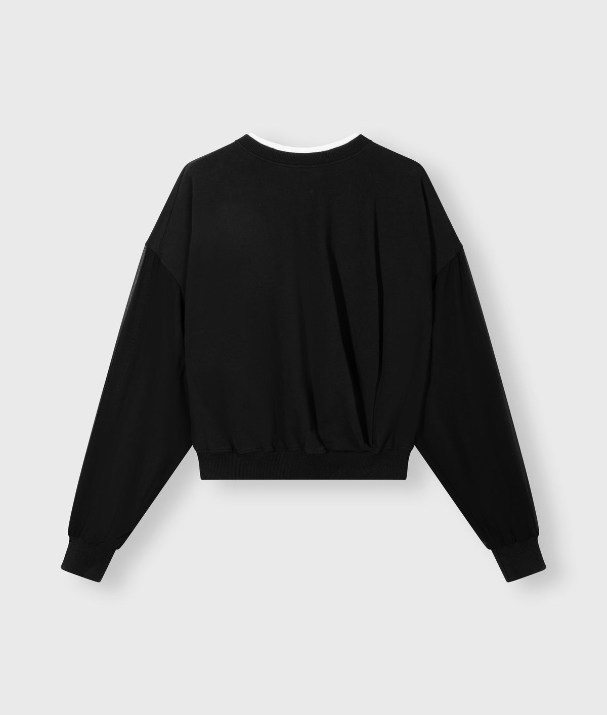 Pleated Sweater Chiffon black | Bildmaterial bereitgestellt von SHOES.PLEASE.