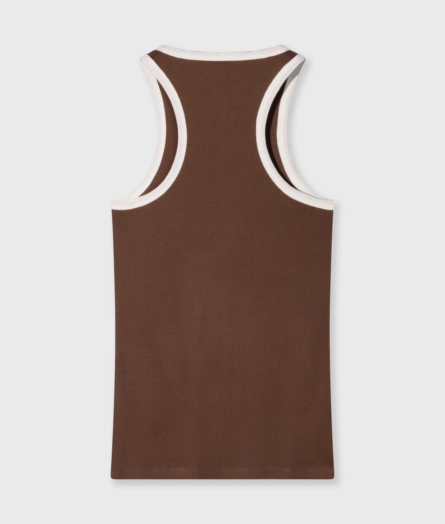 Tank Top Rib Contrast truffle | Bildmaterial bereitgestellt von SHOES.PLEASE.