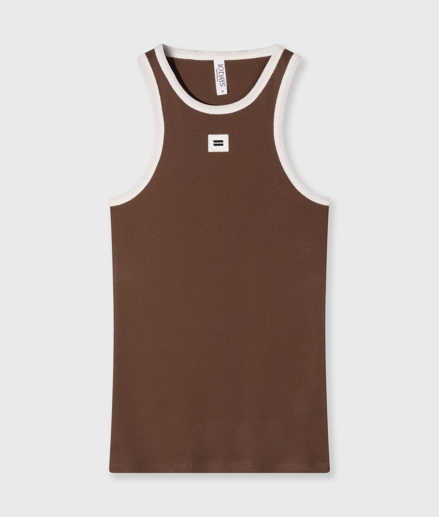 Tank Top Rib Contrast truffle | Bildmaterial bereitgestellt von SHOES.PLEASE.