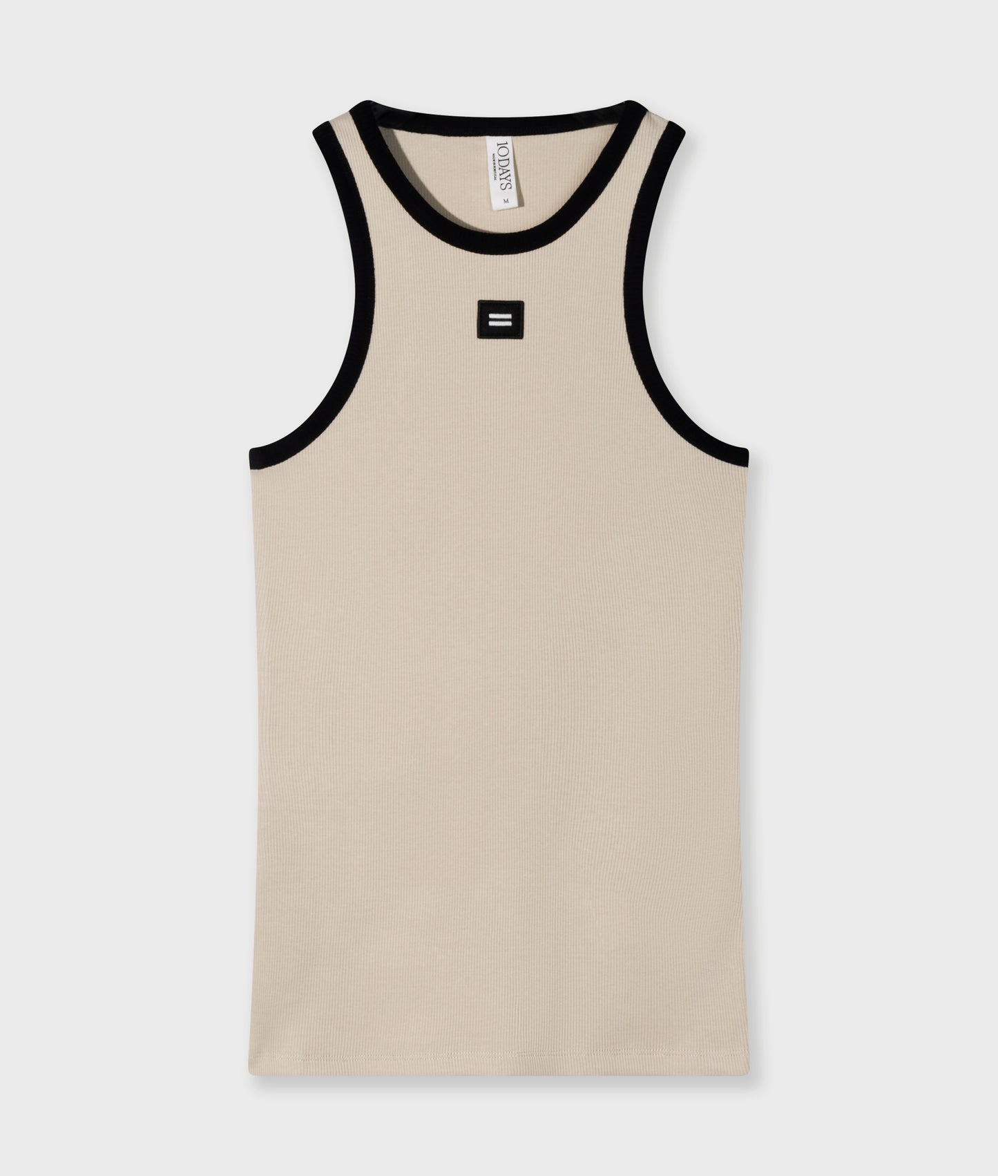 Tank Top Rib Contrast light earth | Bildmaterial bereitgestellt von SHOES.PLEASE.