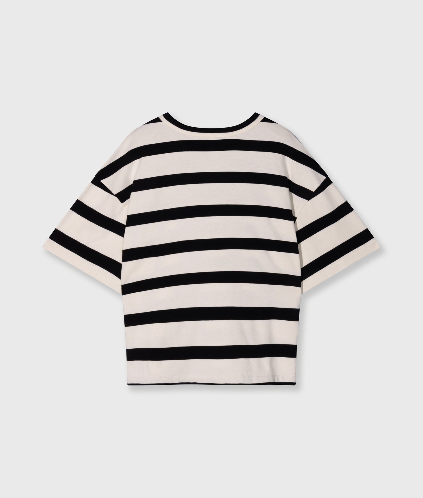 Tee Gathering Stripes ecru/black | Bildmaterial bereitgestellt von SHOES.PLEASE.