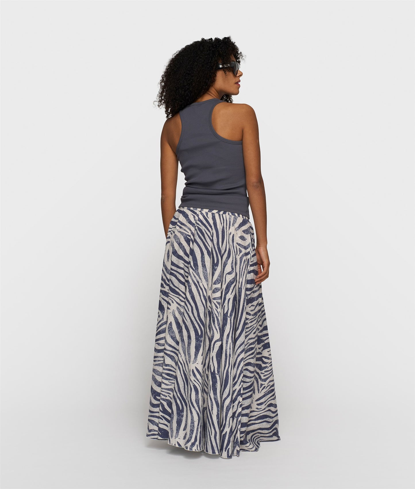 Wide Skirt Zebra Voile light vanilla | Bildmaterial bereitgestellt von SHOES.PLEASE.