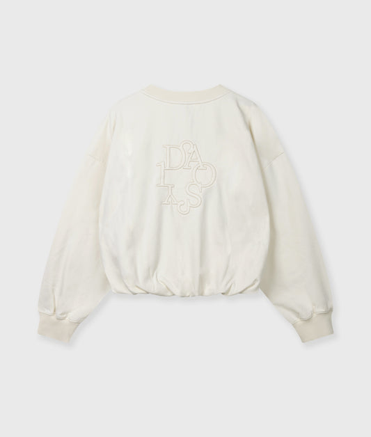 Pleated Sweater Curly 10 pearl