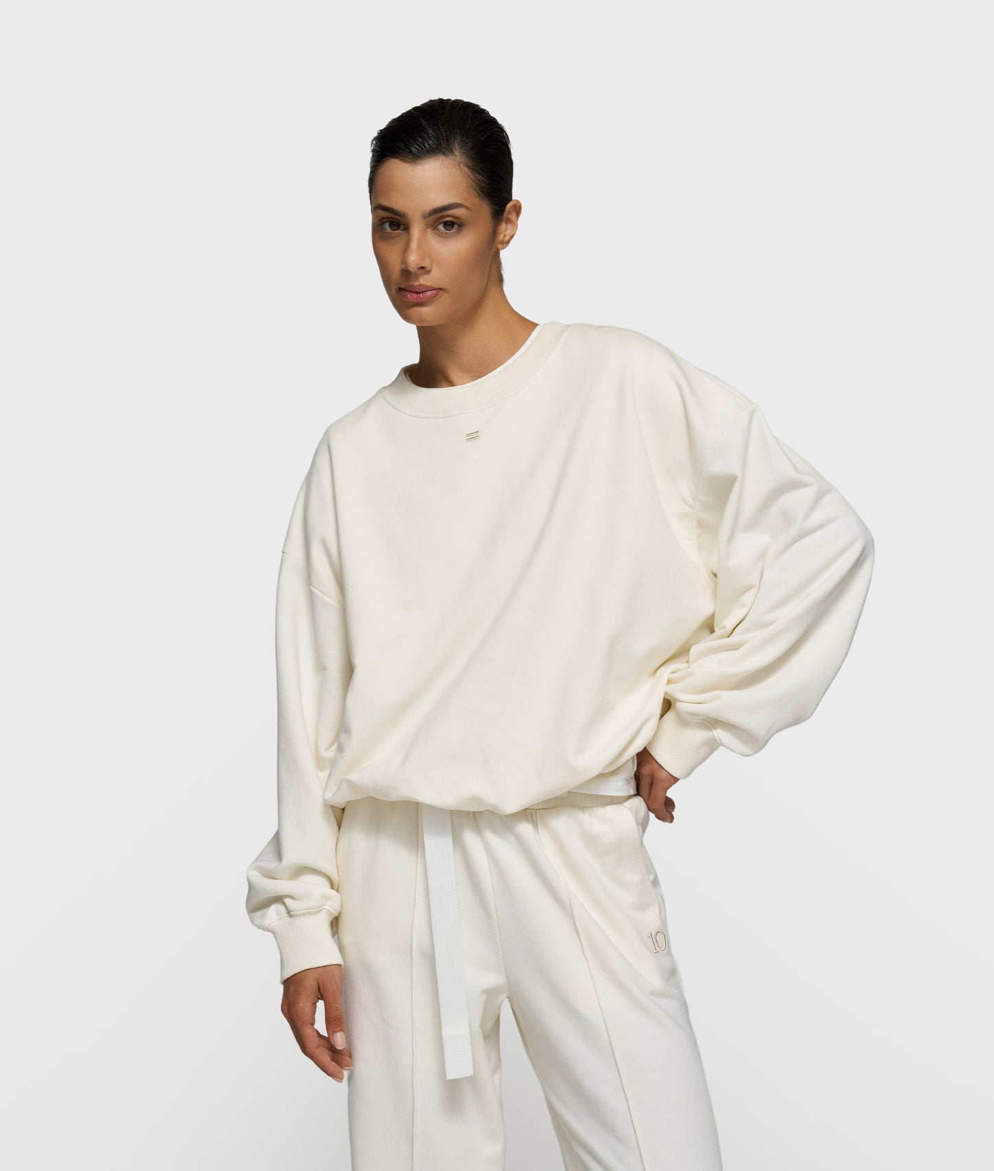 Pleated Sweater Curly 10 pearl | Bildmaterial bereitgestellt von SHOES.PLEASE.