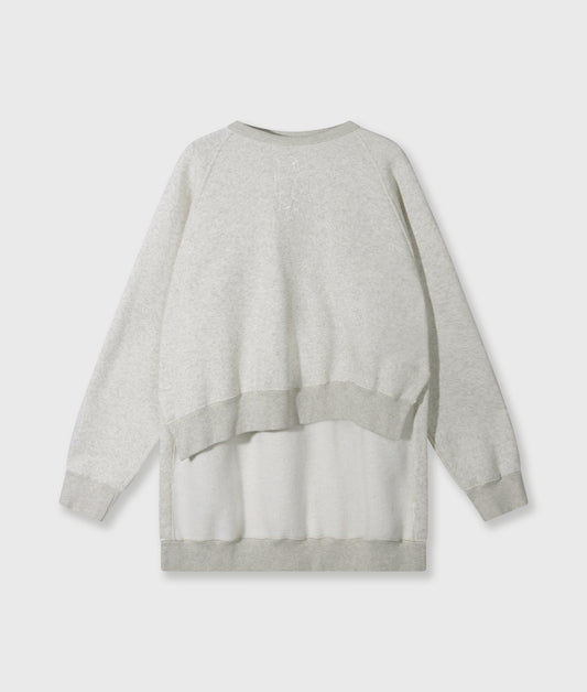 A-Symmetric Sweater soft white melee