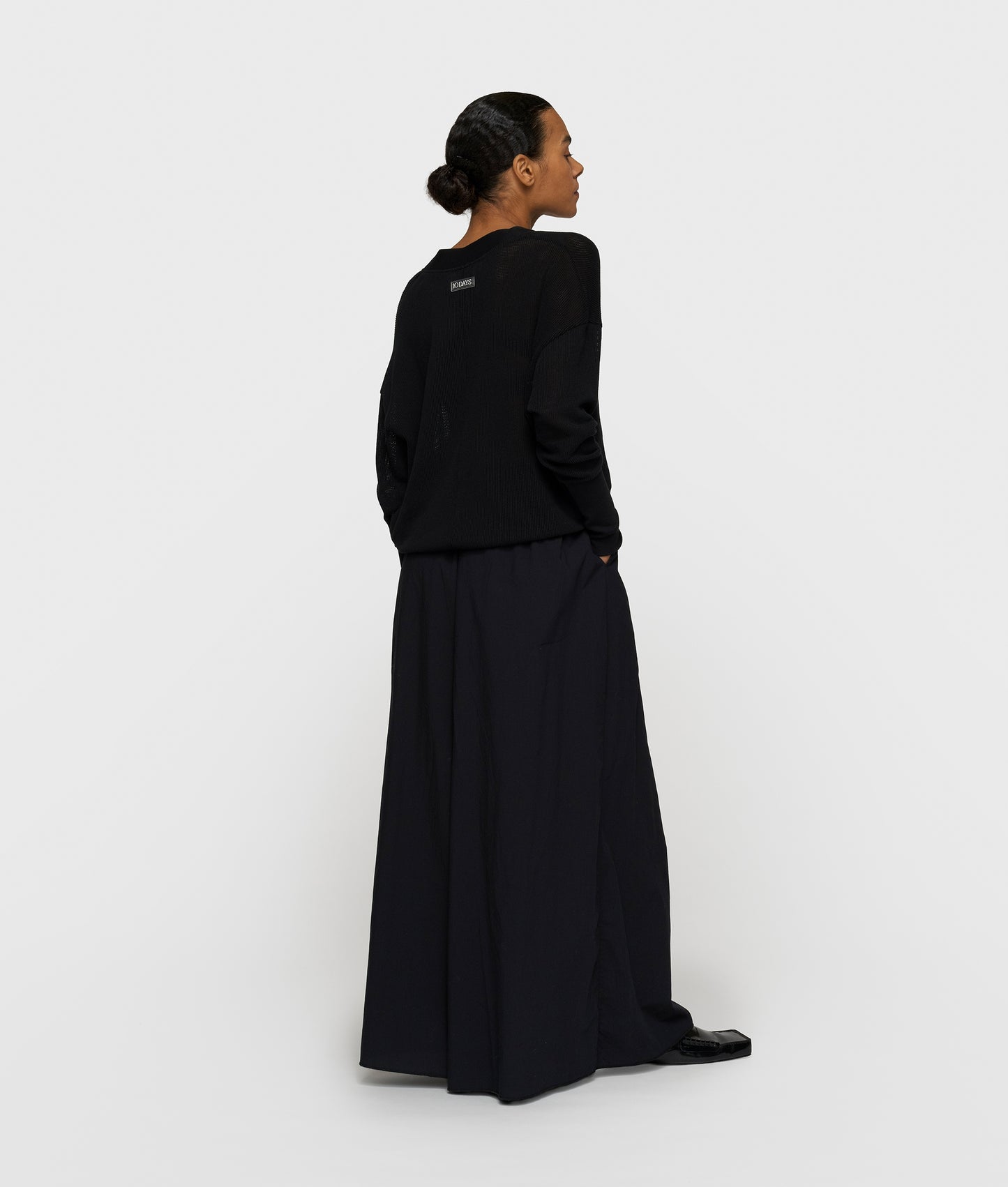 V-Neck Cardigan Mesh black | Bildmaterial bereitgestellt von SHOES.PLEASE.