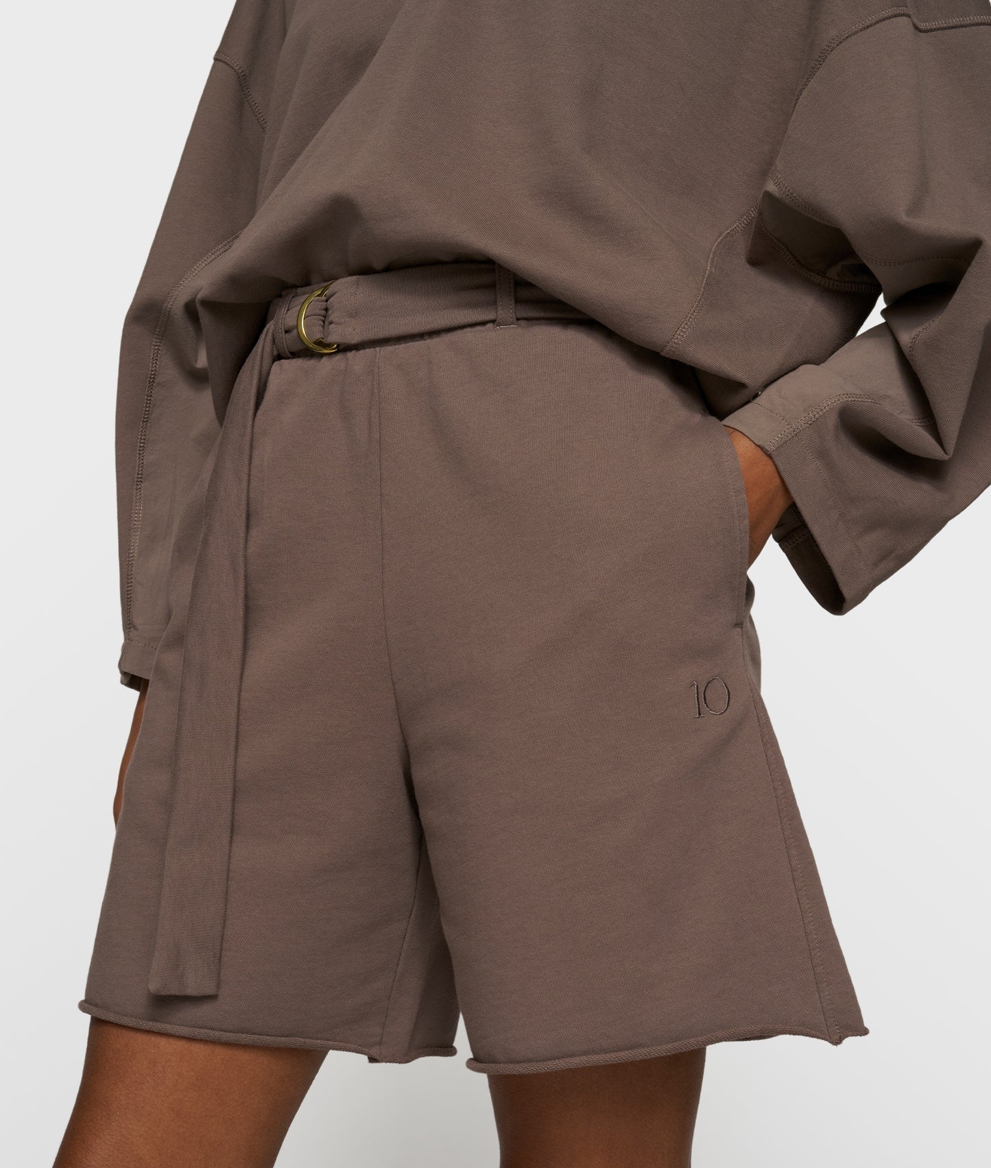Belted Shorts Fleece moonrock | Bildmaterial bereitgestellt von SHOES.PLEASE.