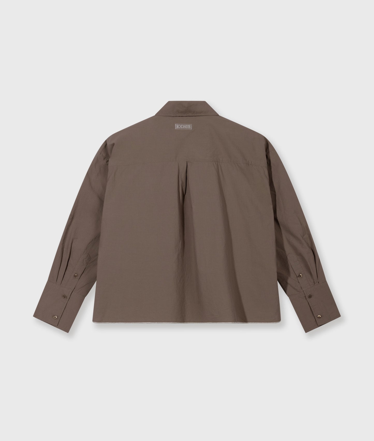 Cropped Shirt Poplin moonrock | Bildmaterial bereitgestellt von SHOES.PLEASE.