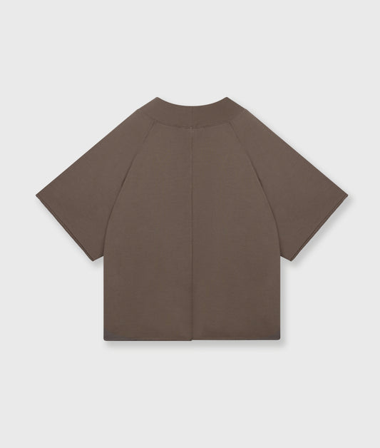 Short Sleeve Sweater V-Neck moonrock