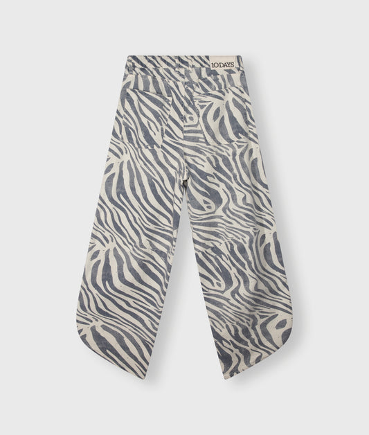 Western Pants Zebra light vanilla