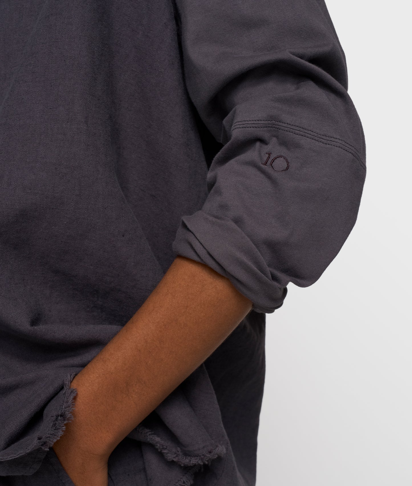 Cotton Linen Blouse steelblue | Bildmaterial bereitgestellt von SHOES.PLEASE.