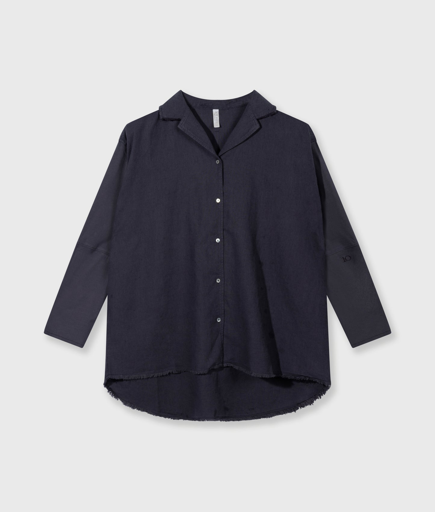 Cotton Linen Blouse steelblue | Bildmaterial bereitgestellt von SHOES.PLEASE.