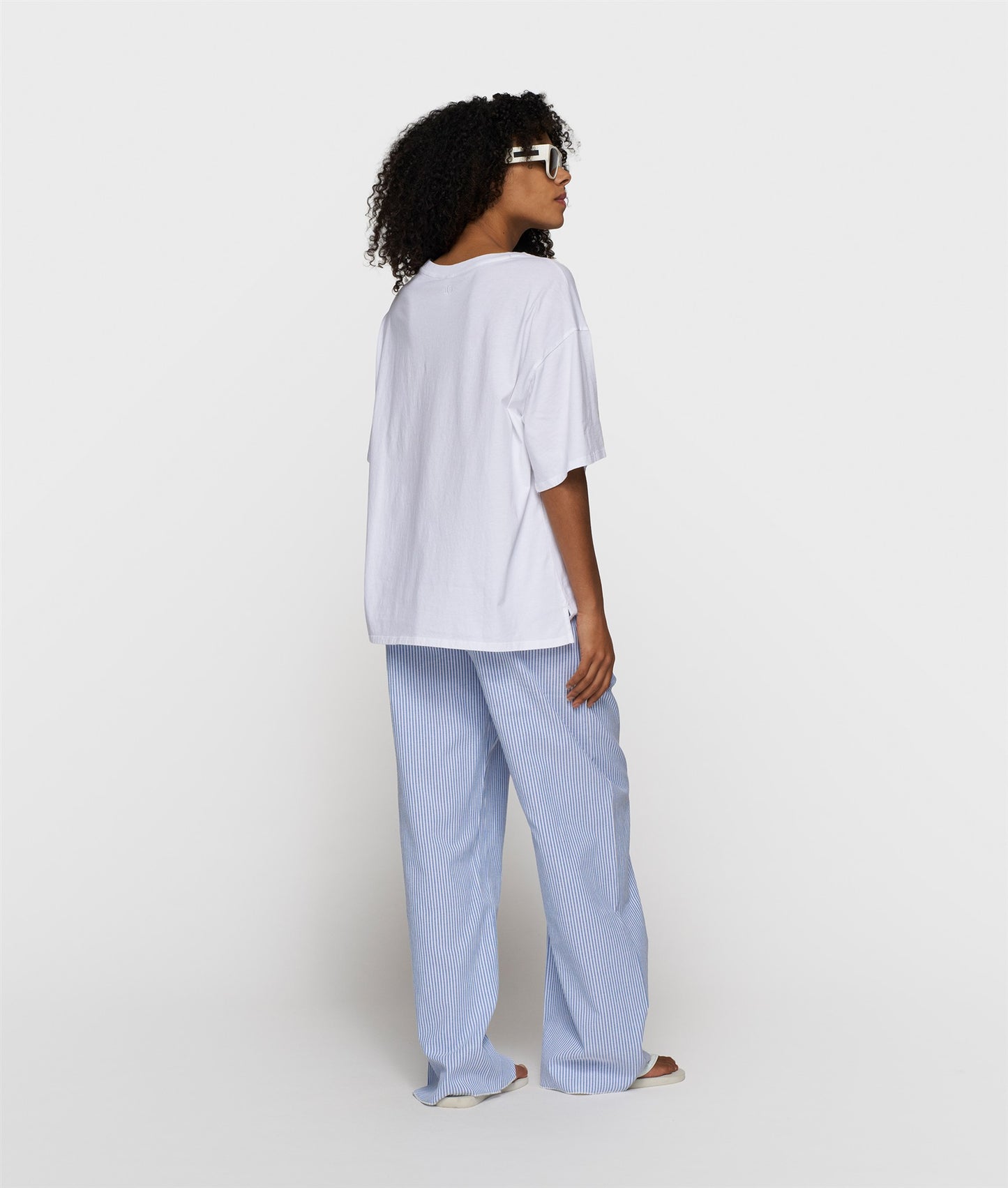 Cotton Pants Stripes white/steel blue | Bildmaterial bereitgestellt von SHOES.PLEASE.