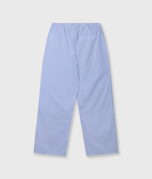 Cotton Pants Stripes white/steel blue